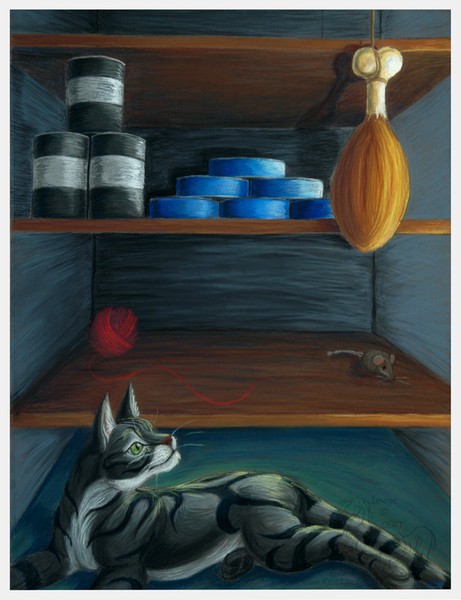 Cat and Food Pastel