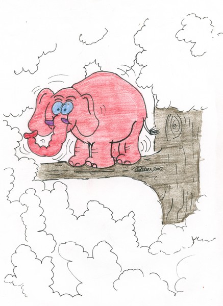 Elephant with Vertigo