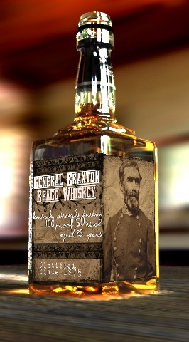 General Braxton Bragg Whiskey Bottle 