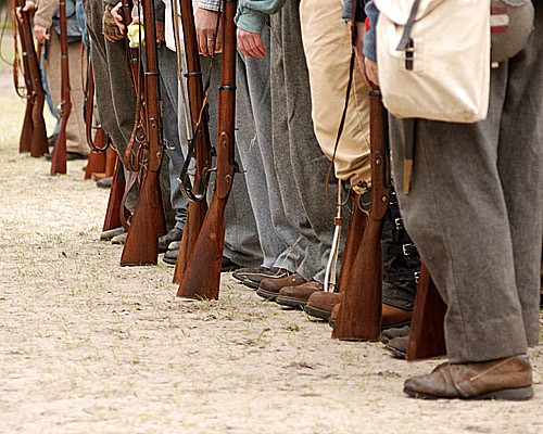 Confederate Reenactment Troops