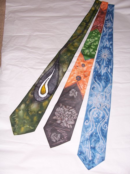 Rucne malované kravaty