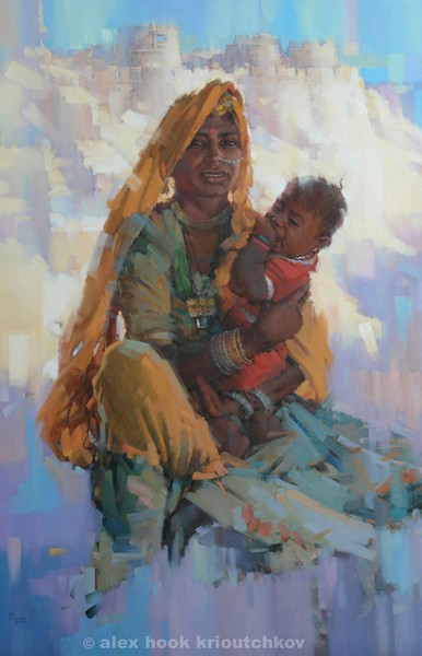 Mother of Jaisalmer 2 / 100x65cm