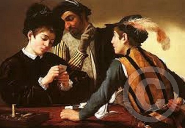 CARD SHARPS by CARAVAGGIO by DON HALL