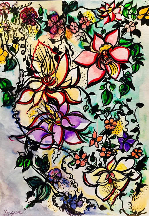 Watercolor Flowere