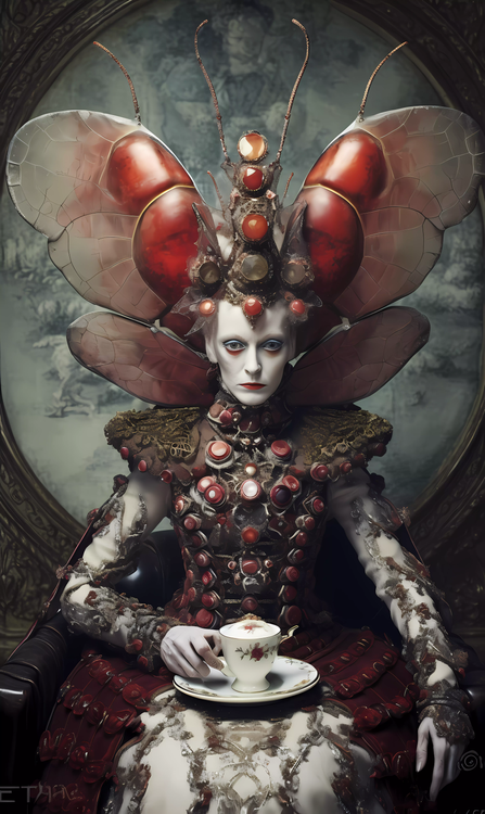 Becky queen of whimsical creatures of hell photorealistic photo b8dd024c-96eb-4892-9544-4e3bd9afc014