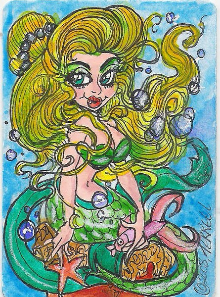 Mermaid Treasures ACEO