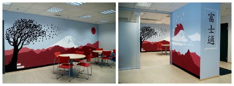 Fujitsu Estonia wall paintings