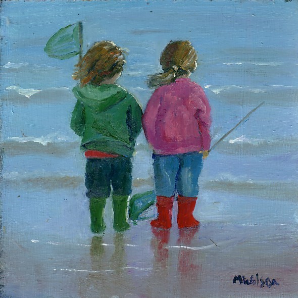 Two Girls on the Shore