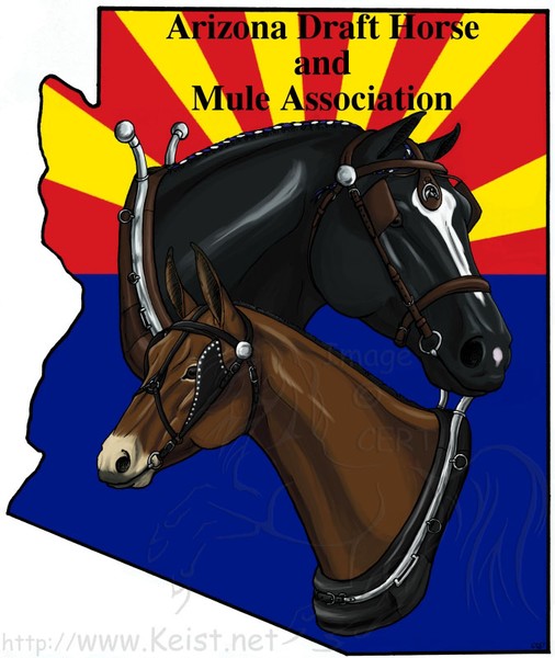 Arizona Draft Horse and Mule Association Logo