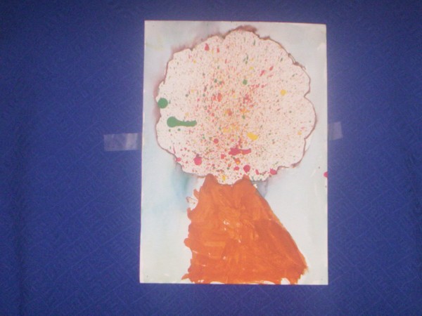 My son's early artworks: Another tree