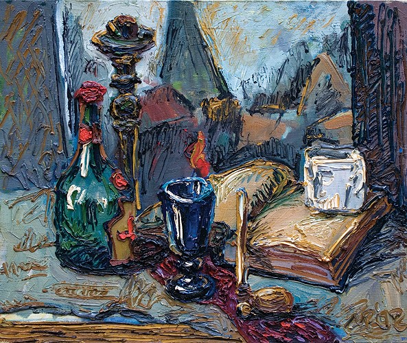 Still life with pipe.