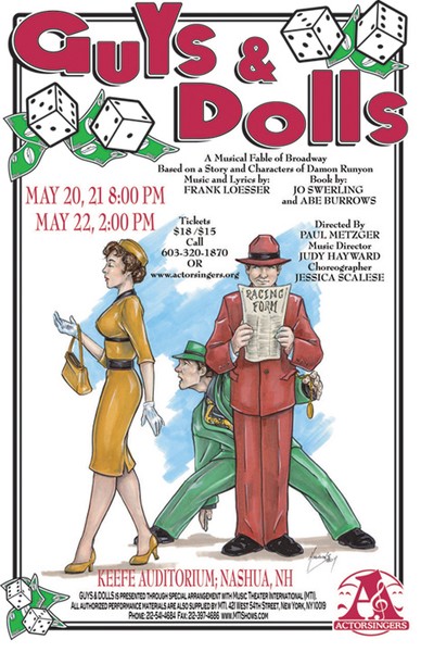 Guys and Dolls Poster art