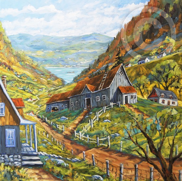Charlevoix Valley Large original oil painting