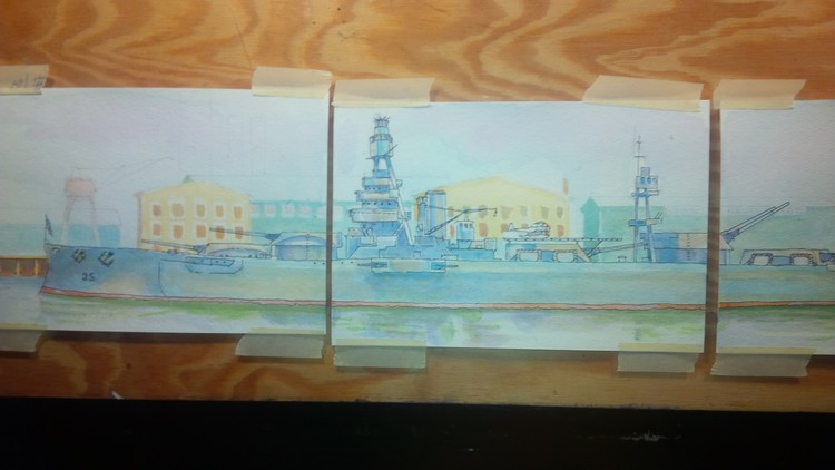 brooklyn naval yard study for painting