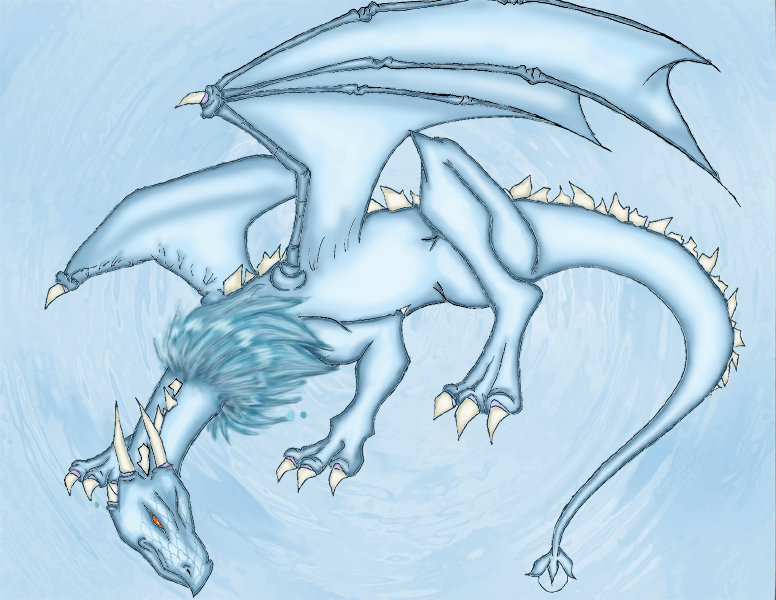 ice dragon colored