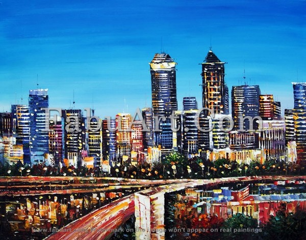 30 dallas cityscape painting