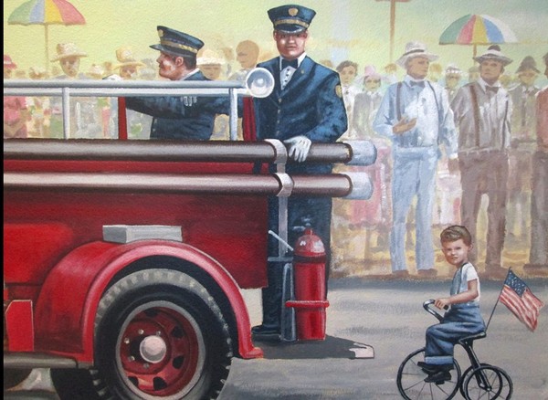 Firetruck Mural
