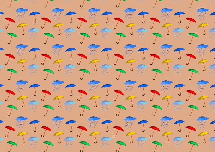 Background. Autumn umbrellas