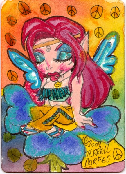 Hippie Pixie ACEO