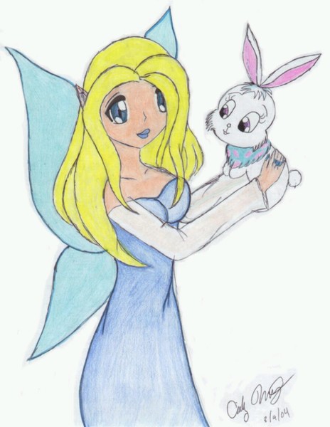 A Fairy with a Bunny