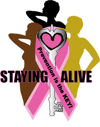 Staying Alive Mammography Awareness Logo