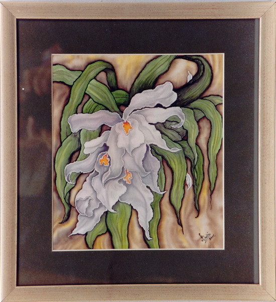 Orchid I - silk painting