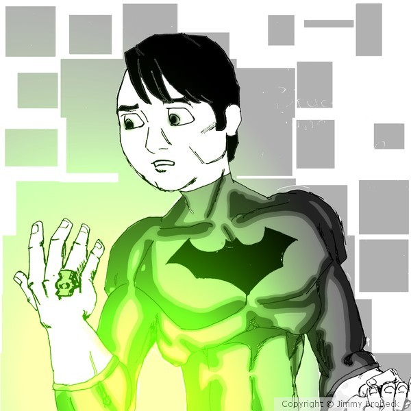 batman as green lantern (edit)