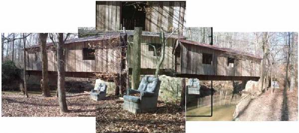 Chair by Covered Bridge