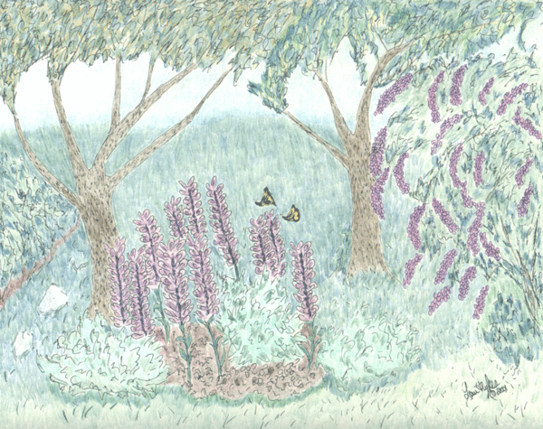 Purple Flowerscape