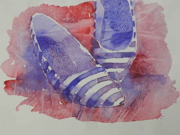 Stripped shoes