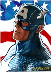 Captain America Personal Sketchcard