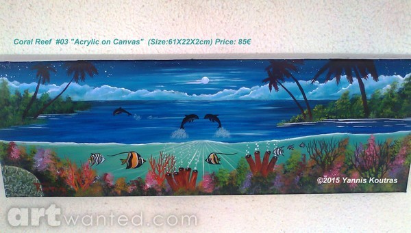 Coral Reef  #03 “Acrylic on Canvas” 
