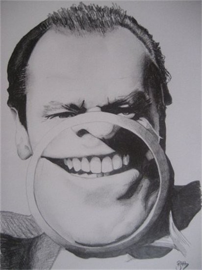 Jack Nicholson pencil portrait