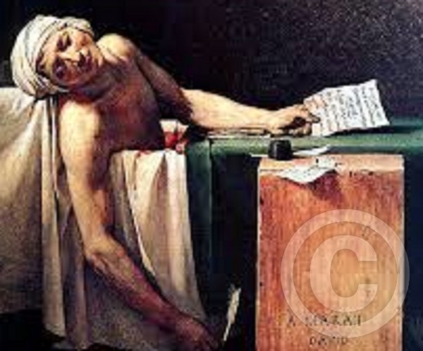 THE DEATH OF MARAT by DAVID by DON HALL