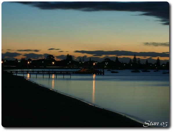 Front Beach At Dusk