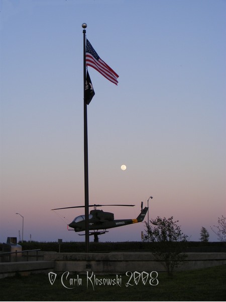 Twilight at the War Memorial