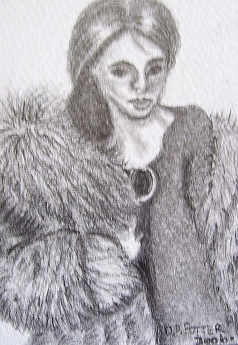 Lady wearing a coat