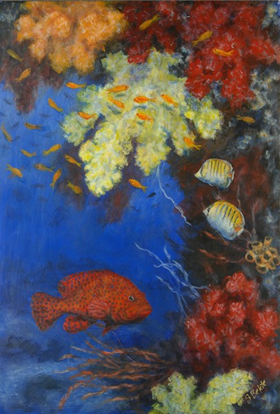 Cora trout with corals