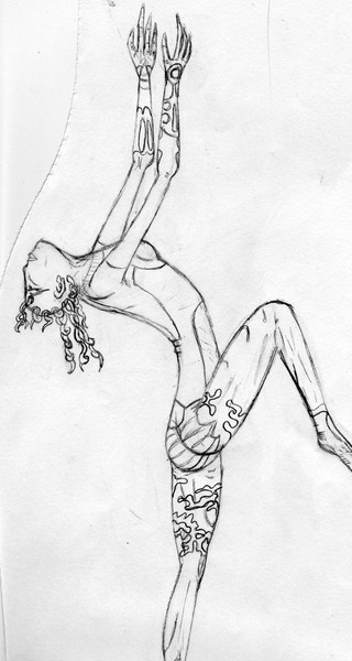 Sketch Princess Arshamei Dance