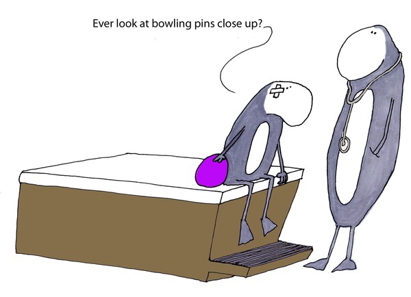 look at bowling pins