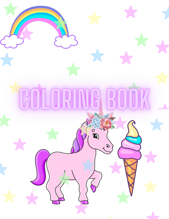 Unicorn Coloring Book 