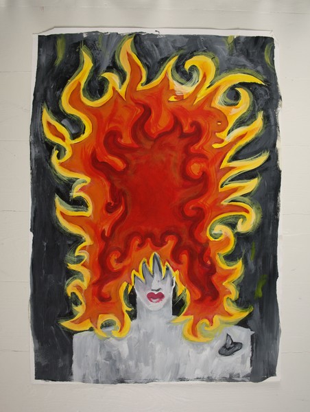 Witch Rock Goddess With Aflame Updo 