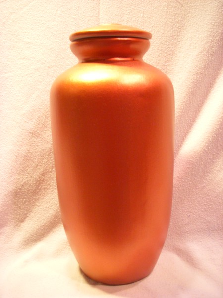 Copper Solid Tall Modern Bio Urn