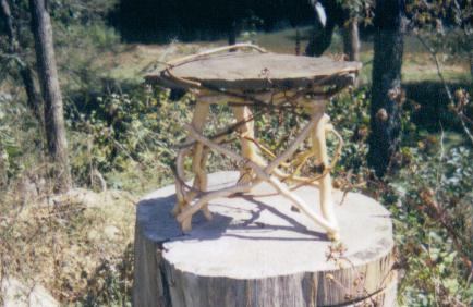 small cedar table
