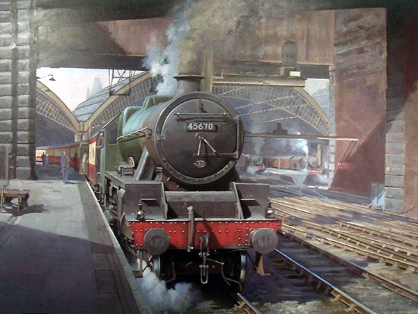 Ex-LMS Jubilee at Lime Street