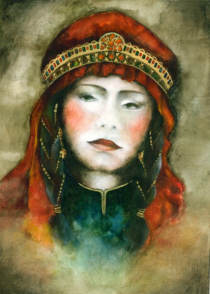 Portrait of nomad woman