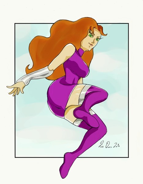 Starfire of the Teen Titans in Open Canvas 1.1