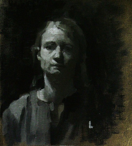 2 hour grisaille study