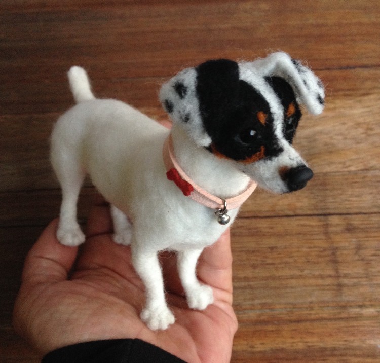 Needlefelted Jack Russell