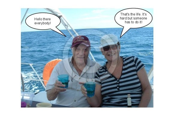 Kate and John sailing